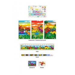 SET SCUOLA 5 PEZZI DINOSAURI