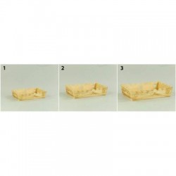 VASSOIO LEGNO CON CUORI 50x32x10cm NATURALE