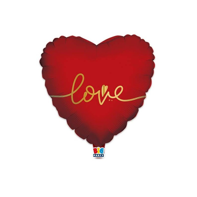 PALLONE MYLAR LOVE GOLD 45cm