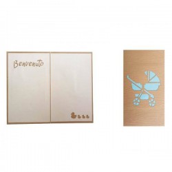 BIGLIETTO AUGURI LASER ART BENVENUTA BIMBO 4230