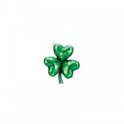 PALLONE MYLAR TRIFOGLIO 38 96cm HOLOGRAFIC VERDE
