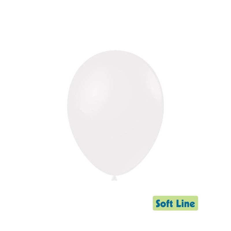 PALLONCINI LATTICE LARGE SOFT LINE 12 30cm BIANCO 50pz RC