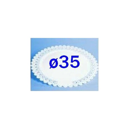 VASSOIO TRINATO BIANCO ø35 V.T.