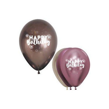 PALLONCINO HAPPY  BDAY REFLEX 12 30cm 12pz