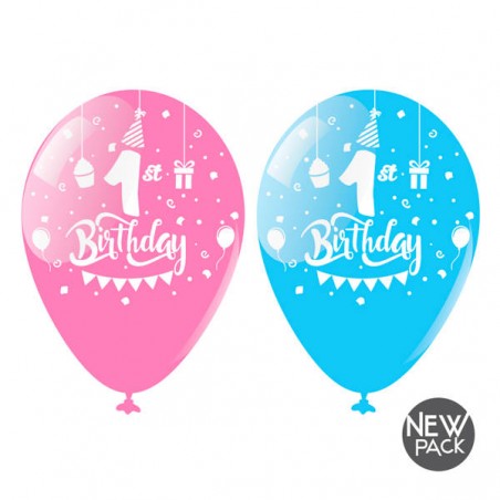 PALLONE 1° BIRTHDAY LARGE 10pz
