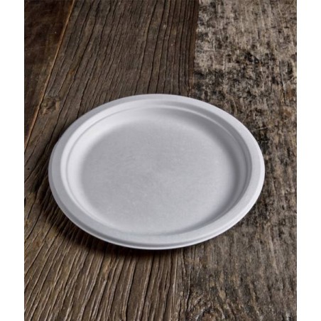 PIATTI PIANI POLPA ø23cm BIO COMPOSTABILI 50pz USOBIO