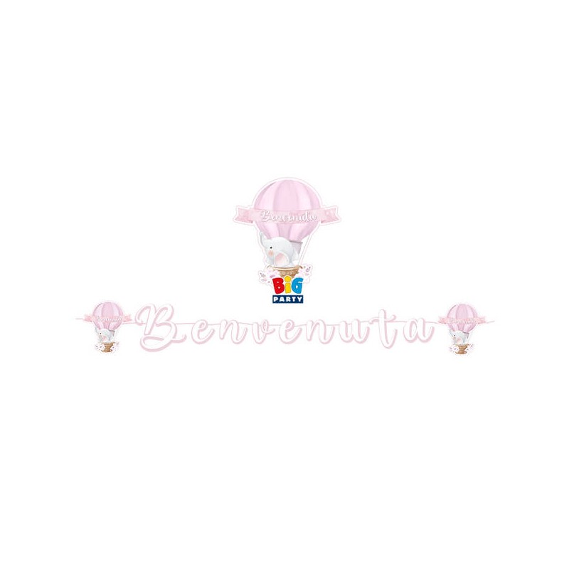 FESTONE MAXI ITALIC MONGOLFIERA BENVENUTA 6mt