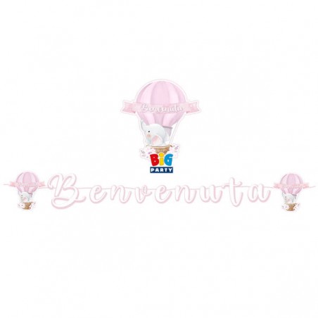 FESTONE MAXI ITALIC MONGOLFIERA BENVENUTA 6mt