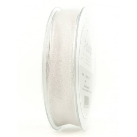 NASTRO TESSUTO CHIFFON mm40x20mt BIANCO
