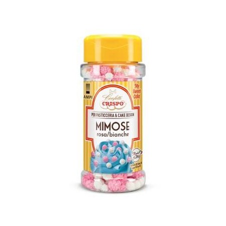 MIMOSE DI ZUCCHERO BIANCO/ROSA 60gr