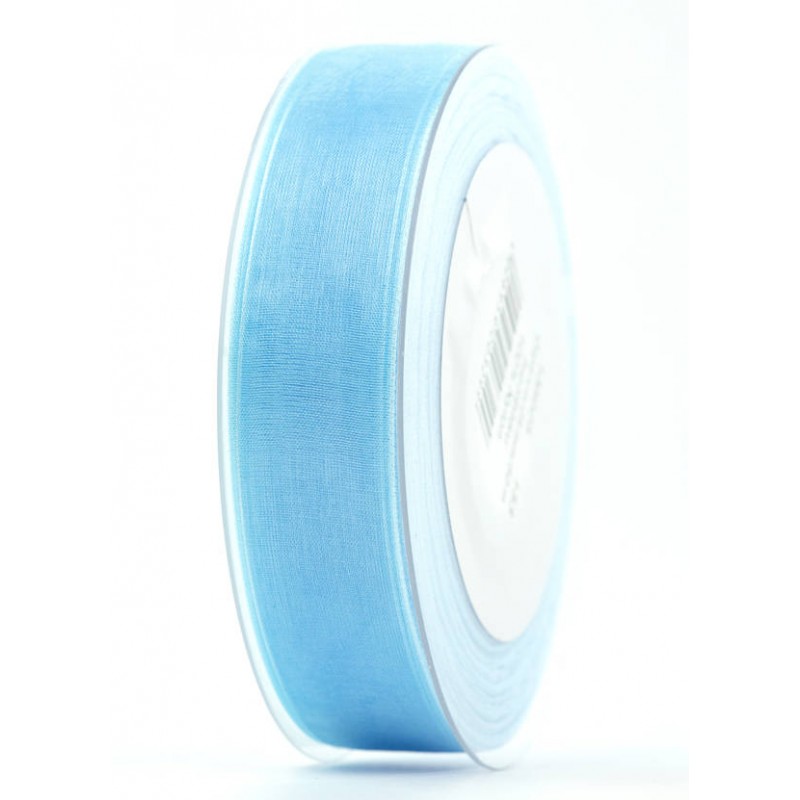NASTRO ORGANZA mm25x50mt AZZURRO CHIARO