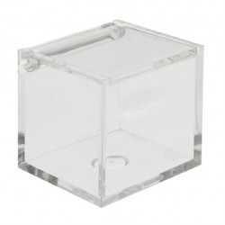 SCATOLA PLEXI CUBO 10x10x10cm C/COPERCHIO G3006