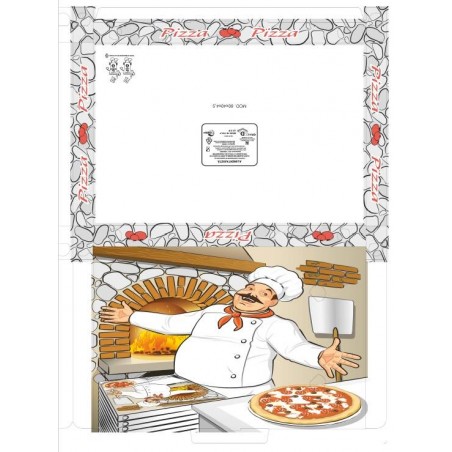 SCATOLE PIZZA 40x60x5cm 50pz STAMPA PIZZAIOLO