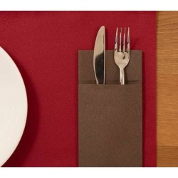 TOVAGLIOLI 40x40cm QUICK POCKET AIRLAID CACAO 50pz FATO