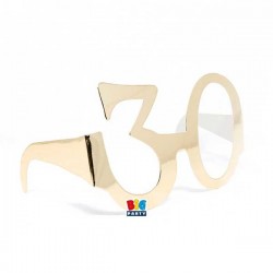 OCCHIALINI IN CARTA 30 ANNI ORO 6pz
