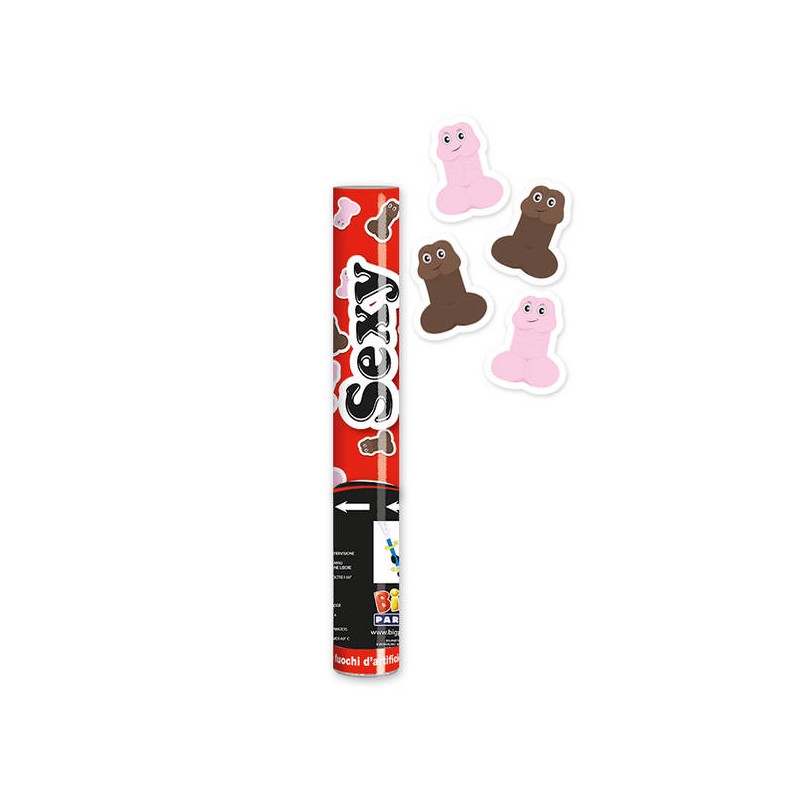 CANNONE SPARA CORDIANDOLI SEXY BOY 30cm