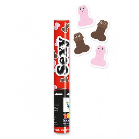 CANNONE SPARA CORDIANDOLI SEXY BOY 30cm