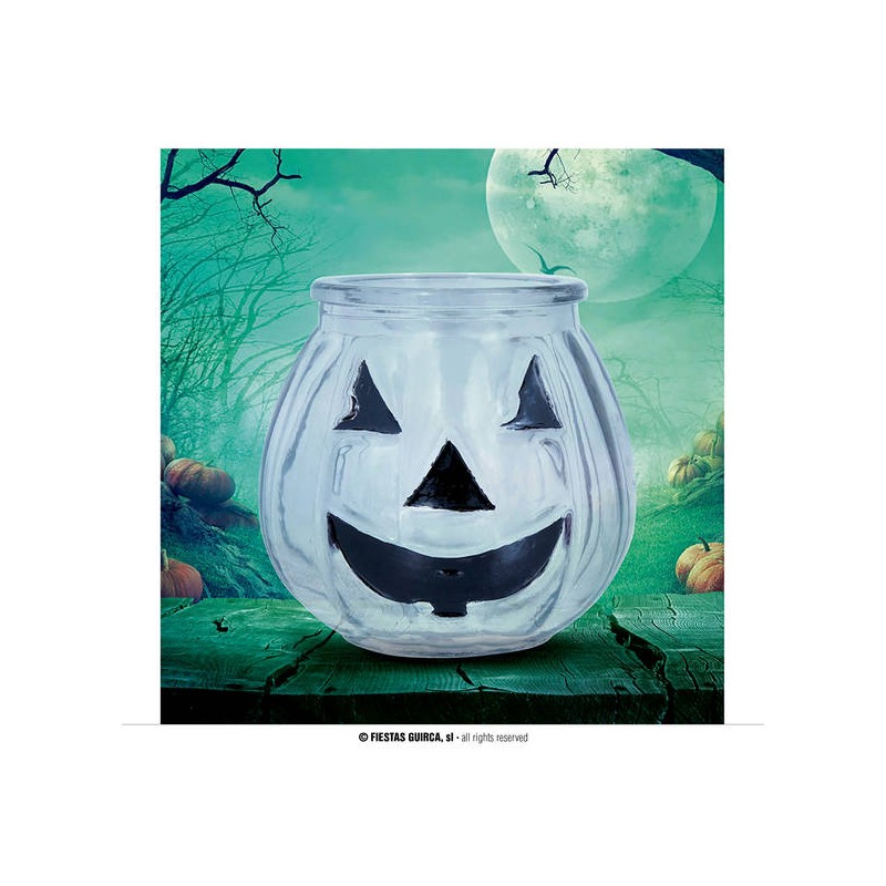 ZUCCA DI VETRO ASSORTITA PER CANDELA 15cm