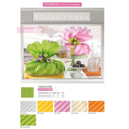 BUSTE FUSTELLATE TNT SFUMATO 50x41+8+8 10pz 48-VERDE MELA