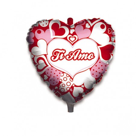 PALLONCINO MYLAR CUORE LOVE 45cm SFUSO