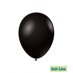 PALLONCINI LATTICE LARGE SOFT LINE 12 30cm NERO 50pz