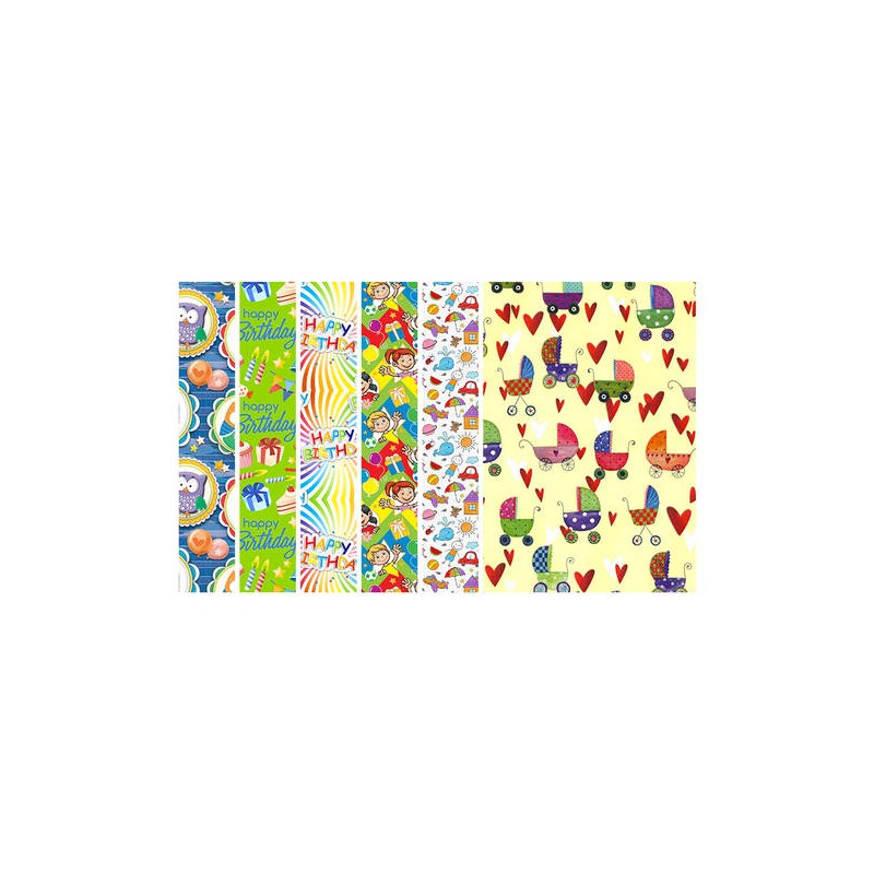 CARTA REGALO ROTOLO RG5 TEEN 0,7x2mt ASS.TO