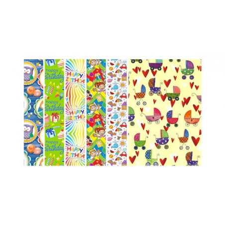 CARTA REGALO ROTOLO RG5 TEEN 0,7x2mt ASS.TO