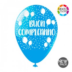PALLONCINI BUON COMPLEANNO LARGE ASS.TI 10pz