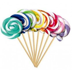 LECCALECCA TONDO COLOR ASS.TI 50pz