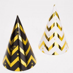 CAPPELLINI STAMPA ORO NERO/BIANCO 6pz