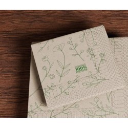 TOVAGLIOLI 24x24 FLORA NATURAL 2V 100pz