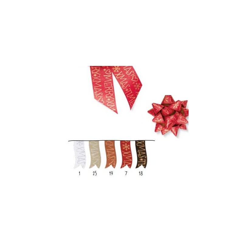 STELLA ADESIVA 68276 DECO XMAS mm20 ø9cm COLORI ASSORTITI