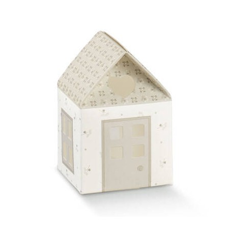 SCATOLA CASETTA 5,5x5,5x5cm BLOOM TORTORA 10pz