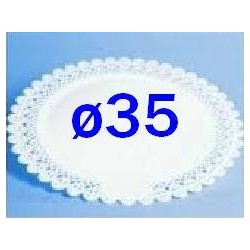 VASSOIO TRINATO BIANCO ø35 V.T.