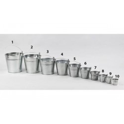 SECCHIELLO IN LATTA ø7x6cm  ARGENTO