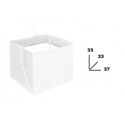 BORSA CARTA BIANCA MIS.37x33x33cm PIZZAPACK