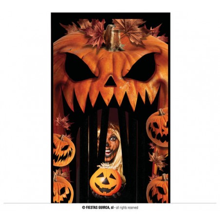 DECORAZIONE PORTA CON TENDA 145x240cm ZUCCHE