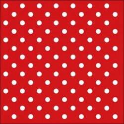 TOVAGLIOLI 33x33 DOTS RED 20pz
