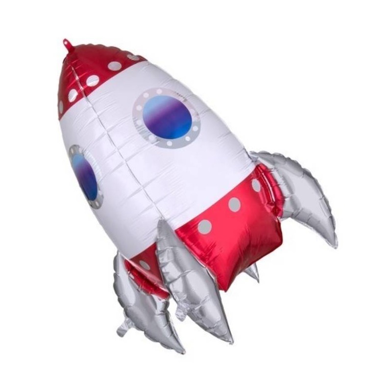 PALLONE MYLAR ULTRA SHAPE ROCKET SHIP 55x73cm