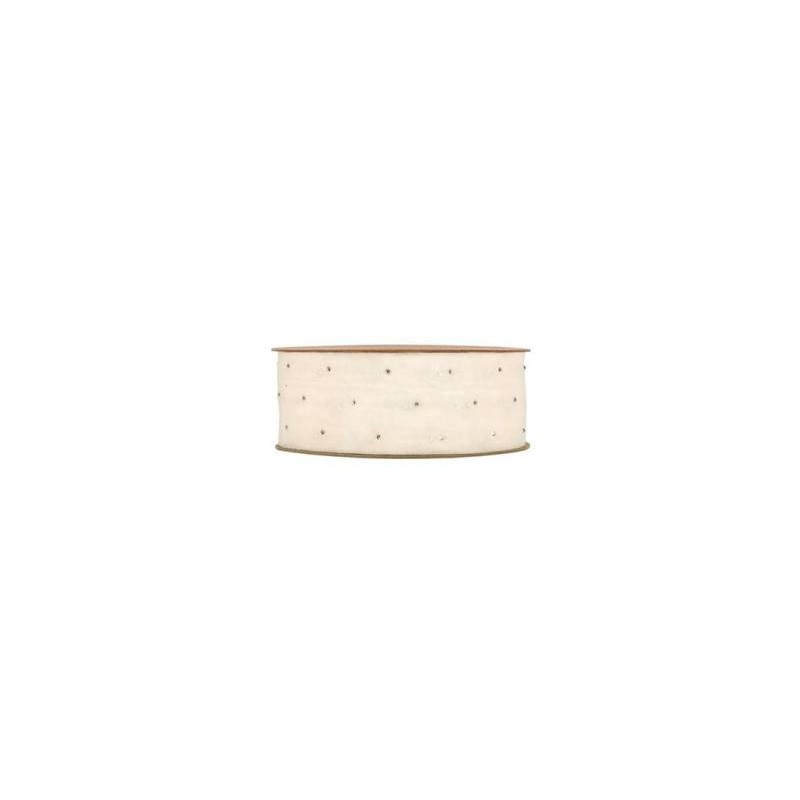NASTRO SHINING DIAMONDS mm40x20mt CREAM
