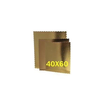 TAVOLETTA CARTONE ORO/NERO 40x60cm 1 PEZZO