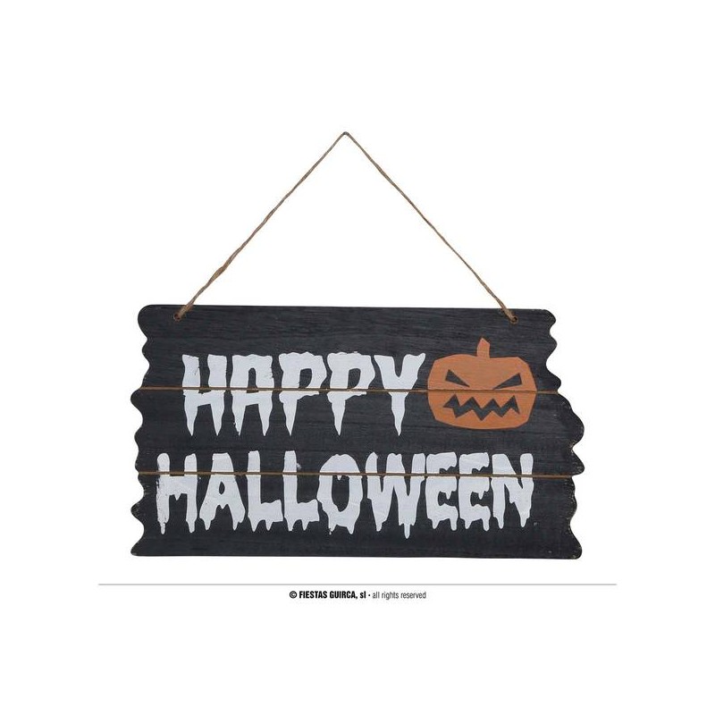 CARTELLO HAPPY HALLOWEEN 34x19cm