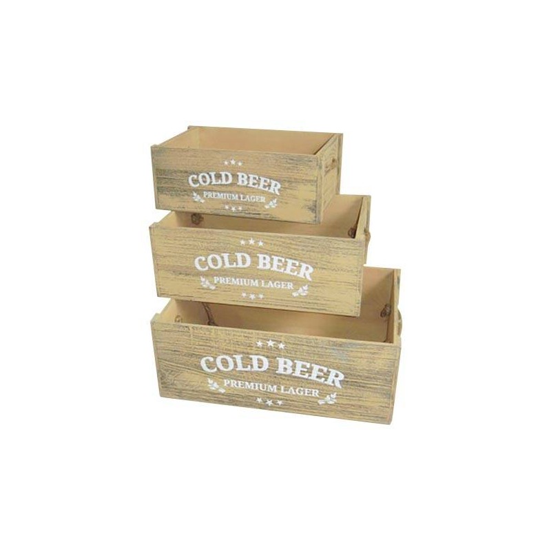 CASSETTA LEGNO COLD BEER 28x18x11cm CASL2342 1/3