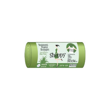 SACCHI NU SHOPPY C/MANIGLIE 52x70cm (52x54cm) PROFUMATI 15pz ALOE VERA