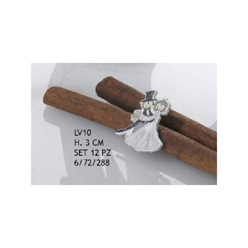 STICKERS SPOSI H.3cm 12pz