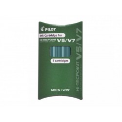 CARTUCCE REFILL PILOT V5 HI-TECPOINT 3PZ VERDE