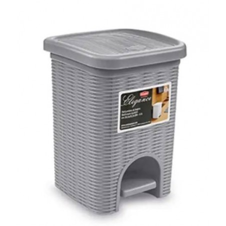 PATTUMIERA LINEA ELEGANCE 6lt STONE GREY 20,5x20,5x28cm