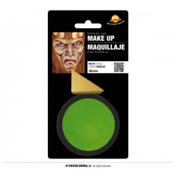 TRUCCO VERDE CHIARO CON SPUGNA
