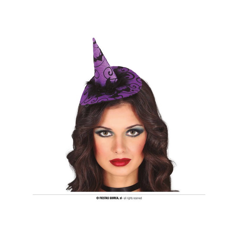 CERCHIETTO CAPPELLINO STREGA VIOLA