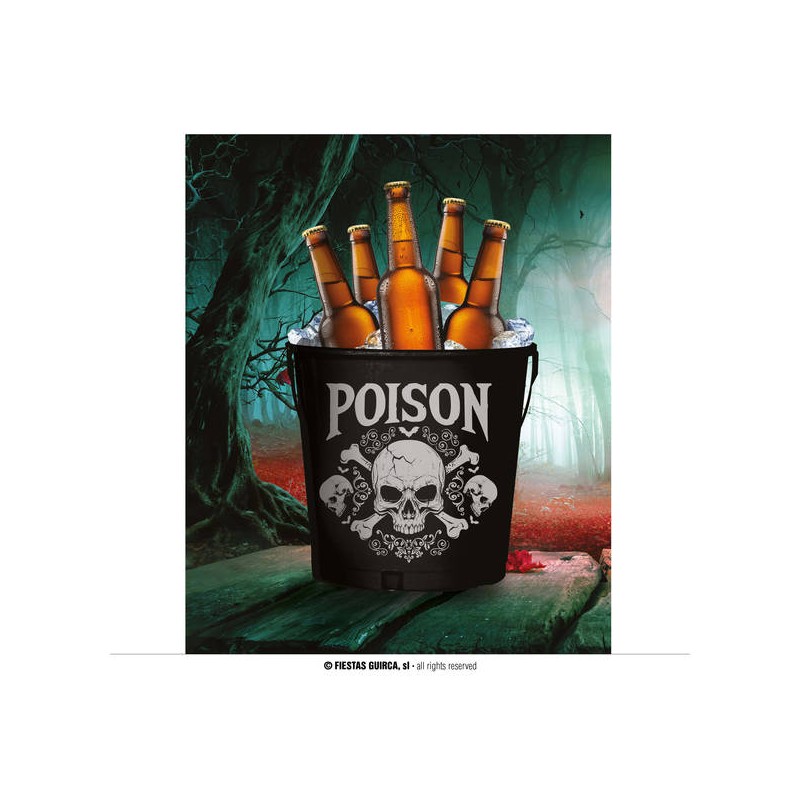 SECCHIELLO IN METALLO POISON 19x23cm